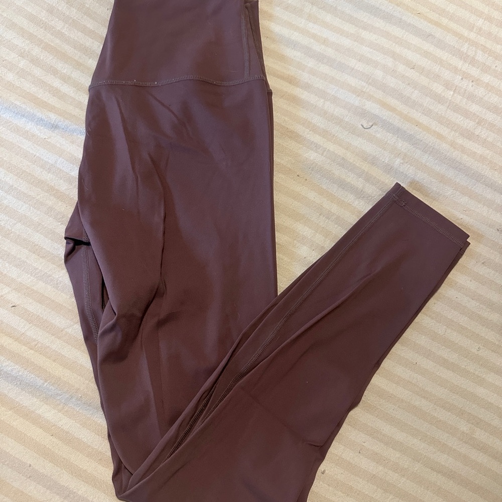 Purple High-Waisted Leggings